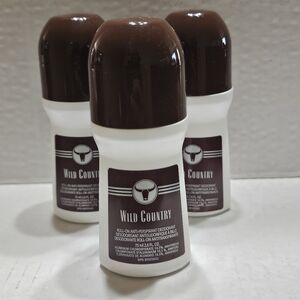 Avon Wild Country Roll-On Anti-Perspirant Deodorant Lot of 3 / 2.6 oz ea NEW OLD